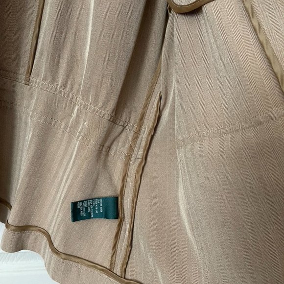 Ralph Lauren | Lightweight Silk Tan Jacket - Picture 11 of 12